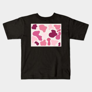 Pink Cow pattern Kids T-Shirt